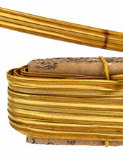 Carica l'immagine nel visualizzatore di Gallery, Gallone dEpoca in Filo Metallico Dorato  Altezza 15 mm
