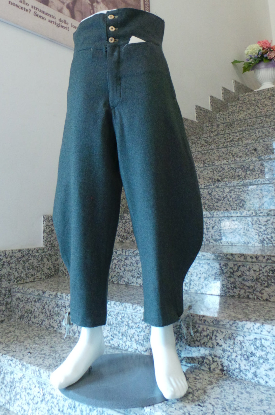 WW2 Riproduzione Pantaloni Truppa Mod 1935 Regio Esercito Italiano