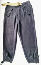 Carica l&#39;immagine nel visualizzatore di Gallery, WW2 Riproduzione Pantaloni P.zer Variante 1 Bottone Colore Nero Germania
