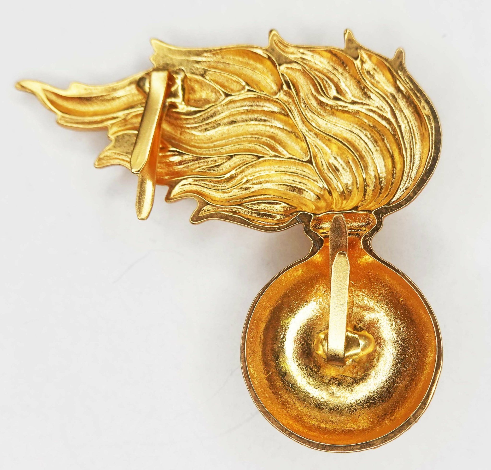 Fregio Fiamma Metallo Berretto Donna Carabinieri - Acquista Ora - Foto 1