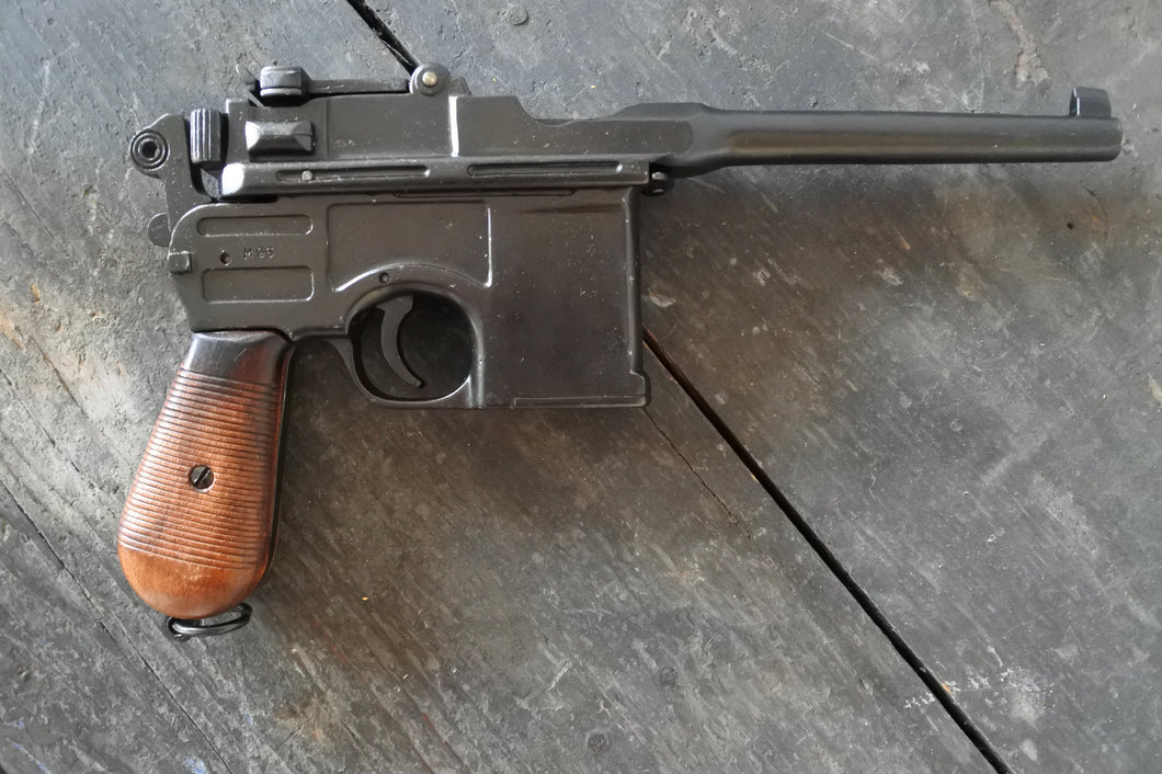WW1- X - Riproduzione Simulacro Pistola Automatica Mauser modello C96.