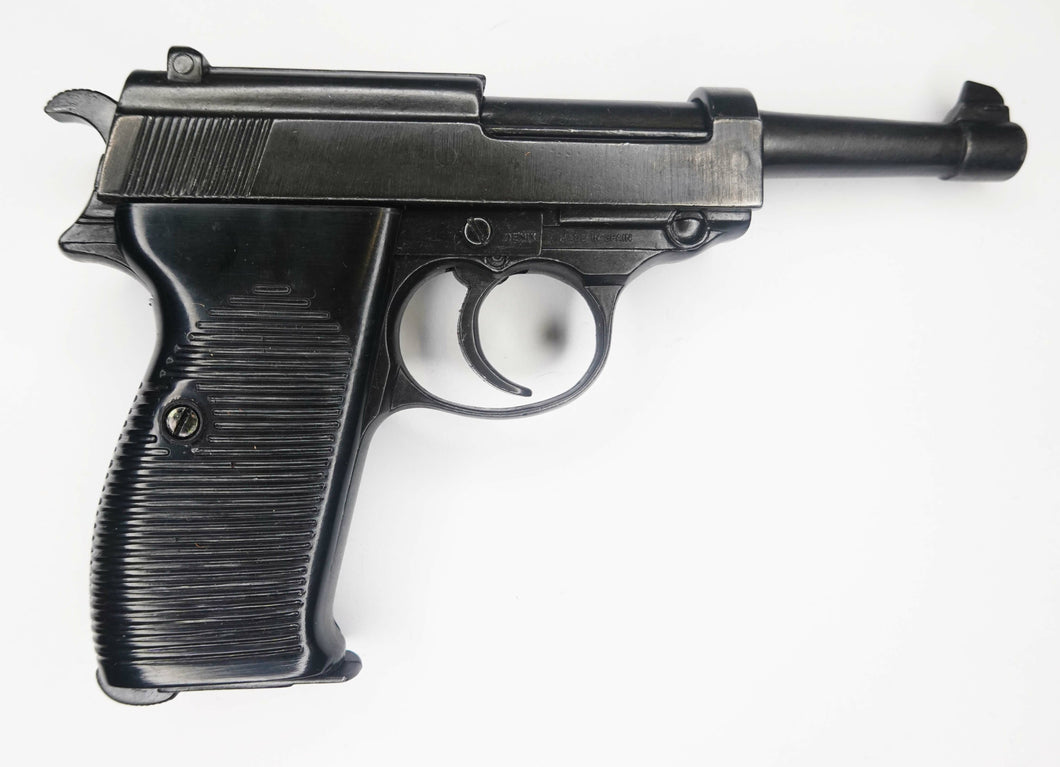 WW2 - X - Riproduzione Simulacro Pistola Automatica pistola Walther P38 Soprammobile in Metallo