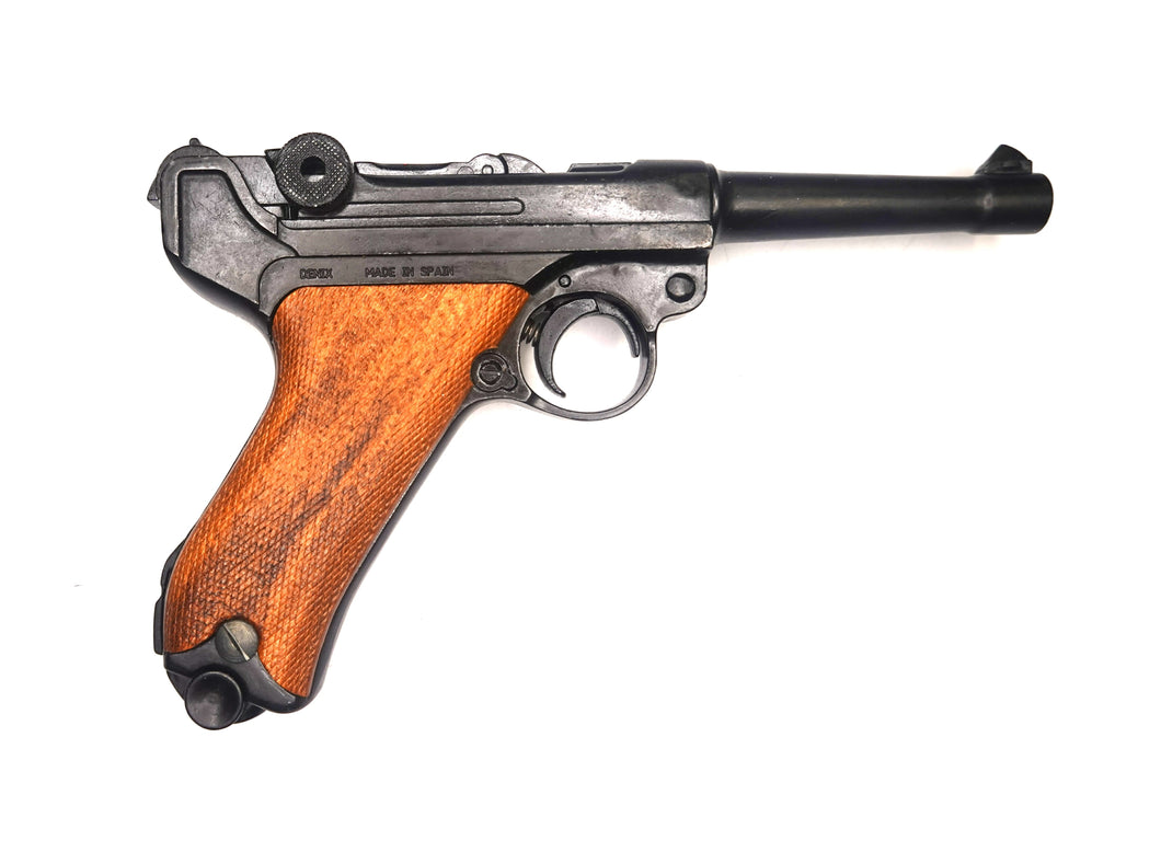 .WW1 WW2 - X - Riproduzione Pistola Luger P08 Soprammobili Fermacarte In Metallo