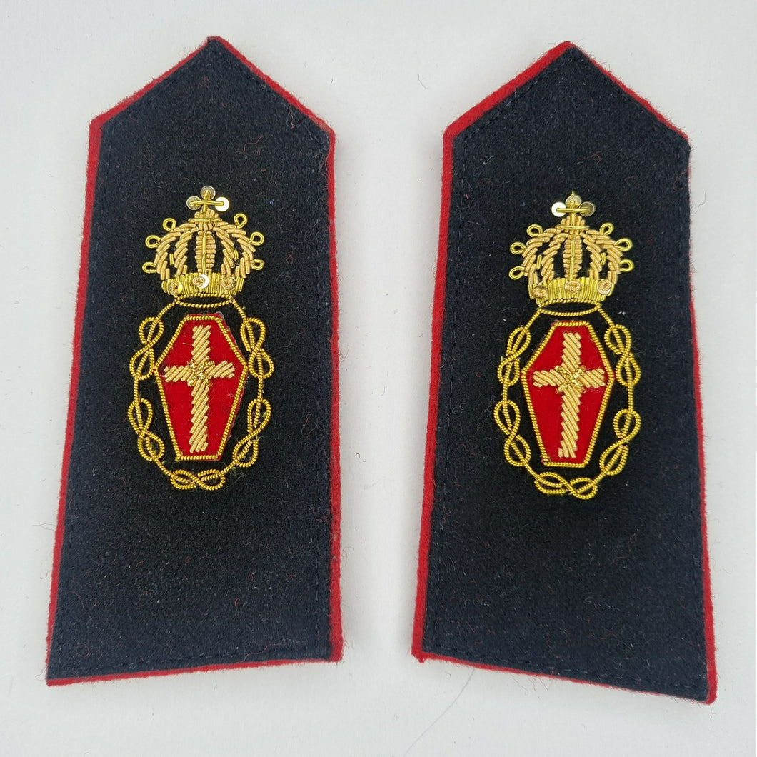 WW2 Riproduzione Controspalline Cappellano Militare Regio Esercito Italiano