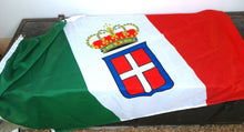 Carica l&#39;immagine nel visualizzatore di Gallery, WW1 WW2 Bandiera Savoia Regno d Italia con Cinturino 100X150

