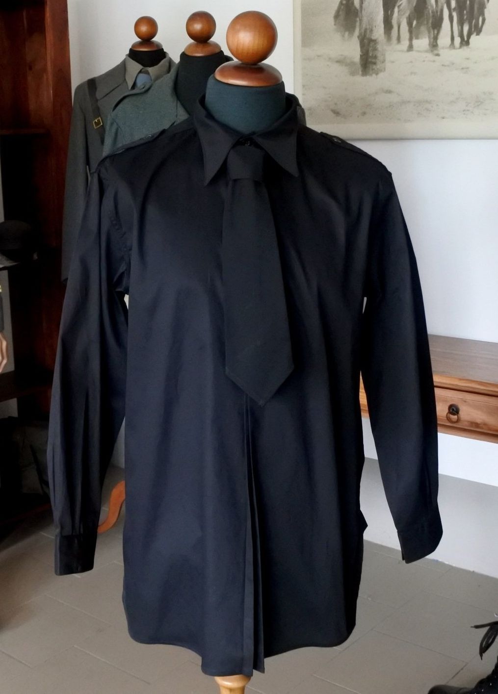 WW2 Riproduzione Camicia colore Nera