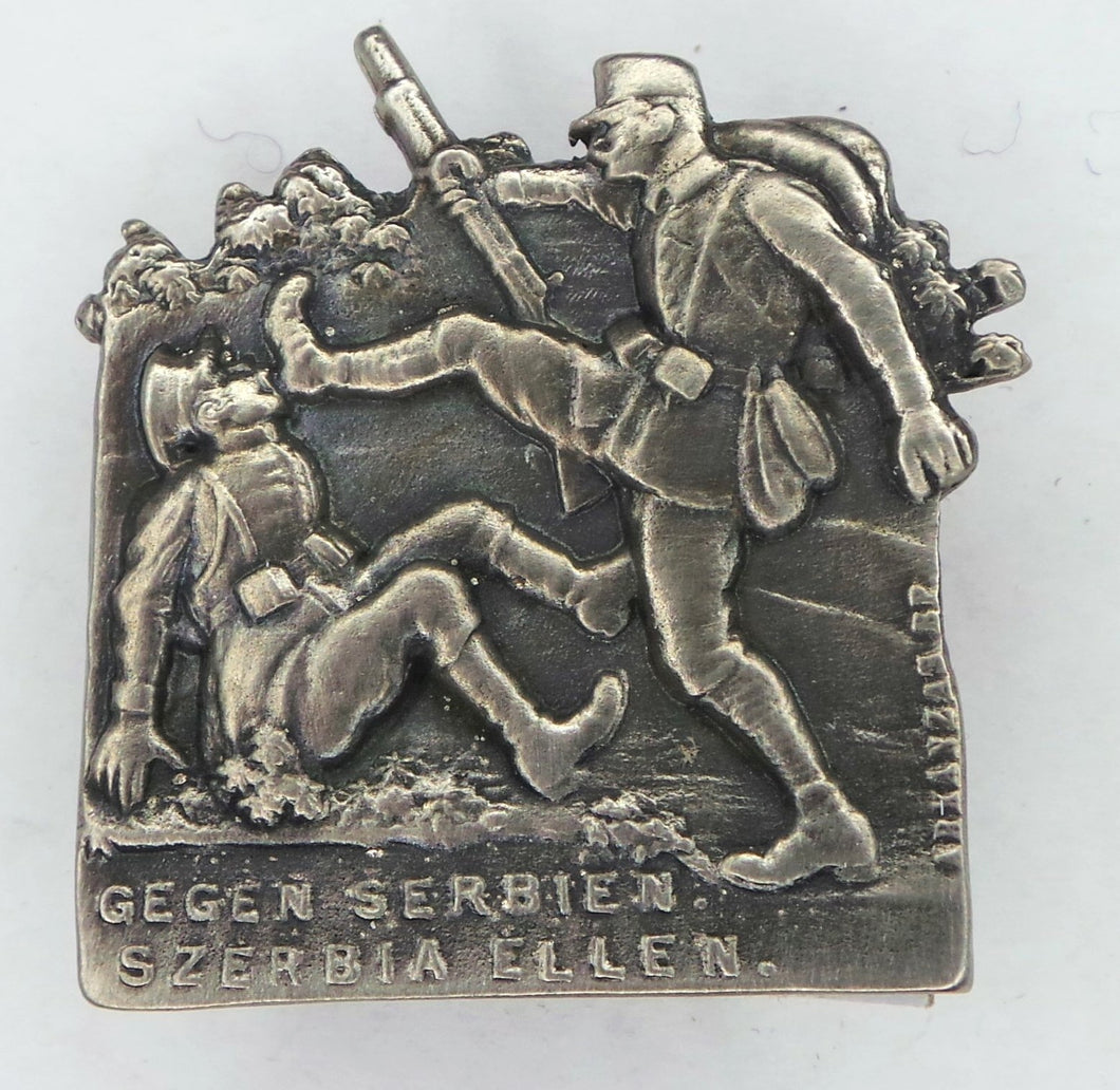 WW1 Riproduzione Distintivo Austroungarico propagandistico Szerbia Ellen