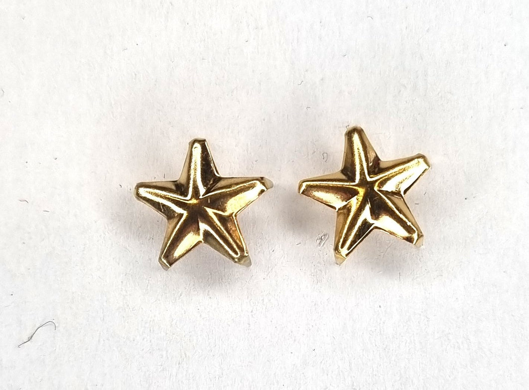 WW1 WW2 Riproduzione Stelletta Metallo Color ORO 12 mm