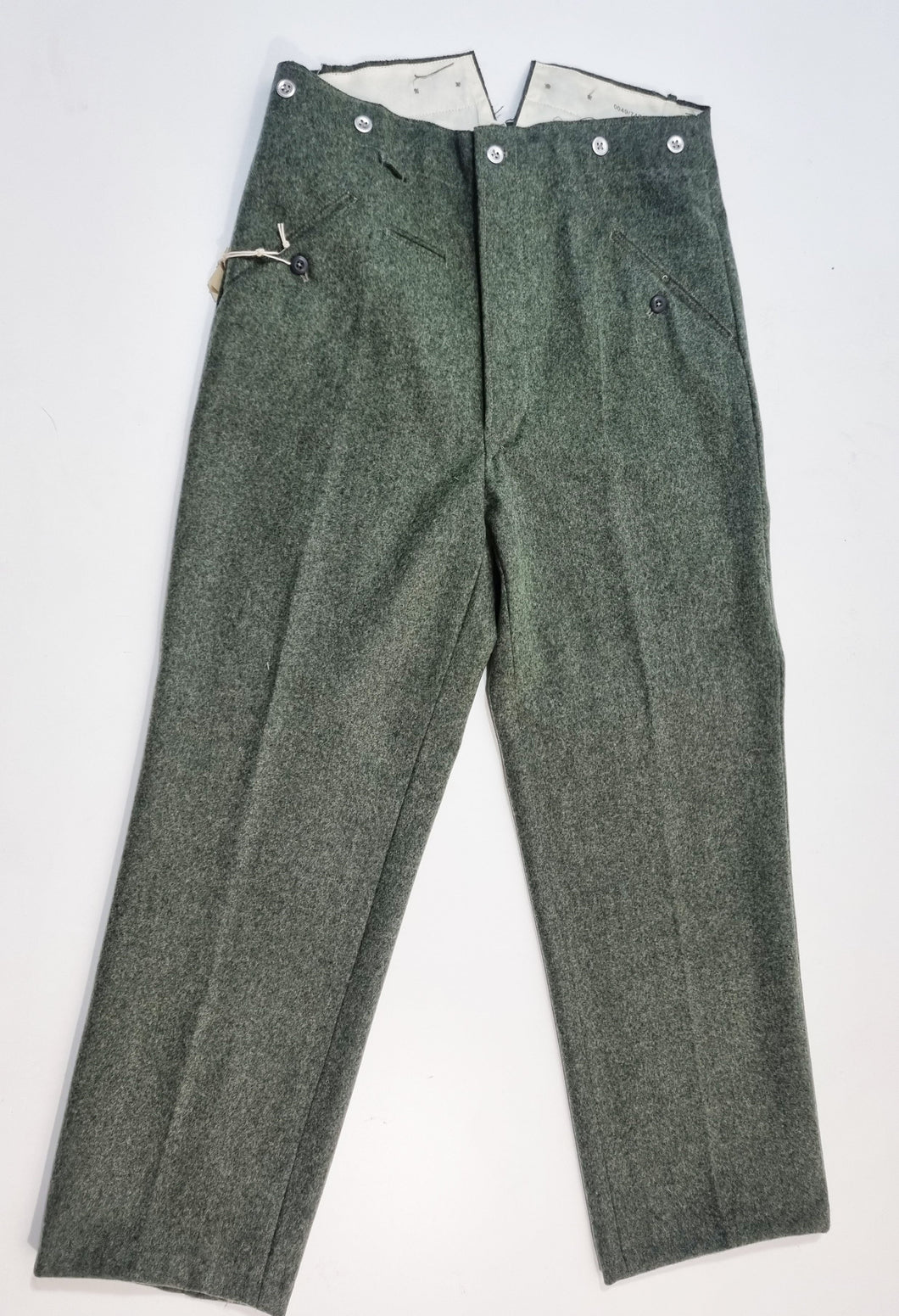 WW2 Riproduzione Pantalone Esercito Tedesco mod 40 Colore feld-grau/Grün