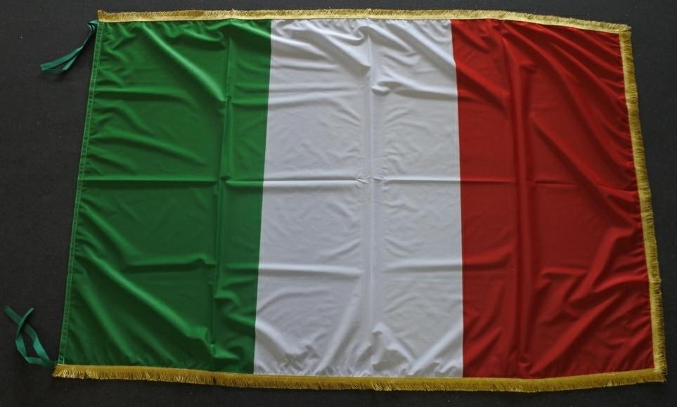 Bandiera Italiana Frange Oro