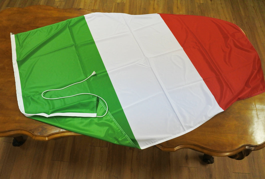 Bandiera Tricolore Italiana  Tessuto Poliestere Nautico cm 100 X150